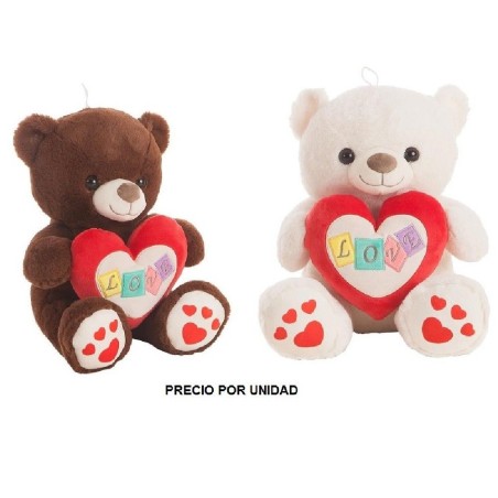PELUCHE OSO CUADRI LOVE 48CM