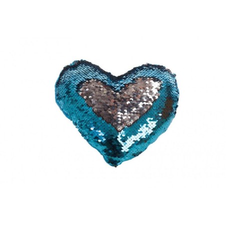 PELUCHE COJIN CORAZON LENTEJUELAS 30 CM 