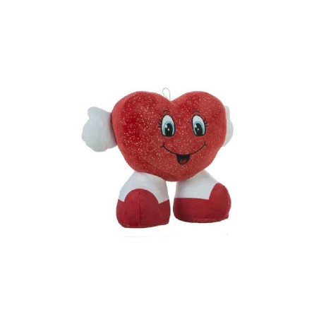 PELUCHE CORAZON ZAPATON 26CM