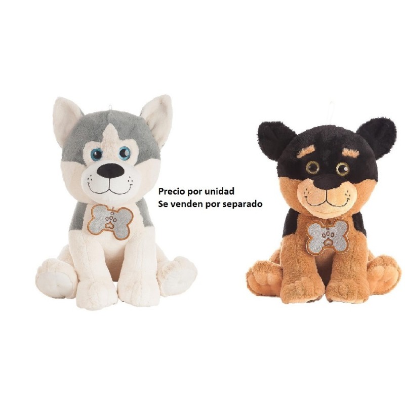 PELUCHE PERRITO TOBY CON HUESO 32CM