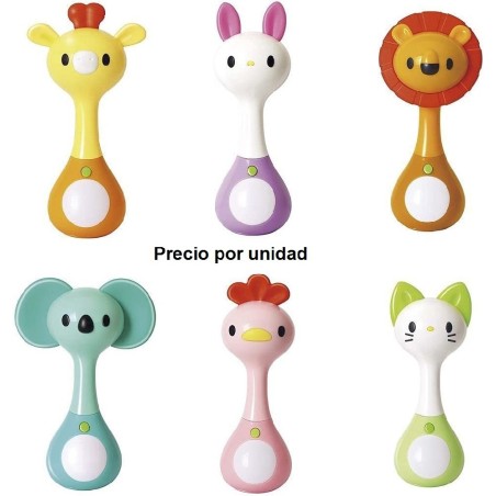 6 sonajeros 16 cm con luz y  musicas