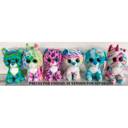 PELUCHE ANIMALES COLORES 20 CM