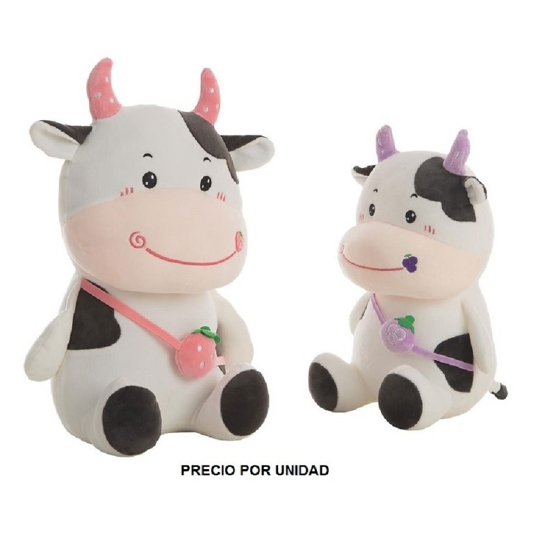 Peluche Vaquita fresita surtidas 40 cm 