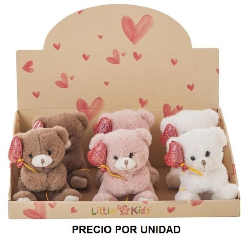 PELUCHE OSO CORAZON 12CM