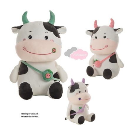 Peluche Vaquita fresita surtidas 40 cm 
