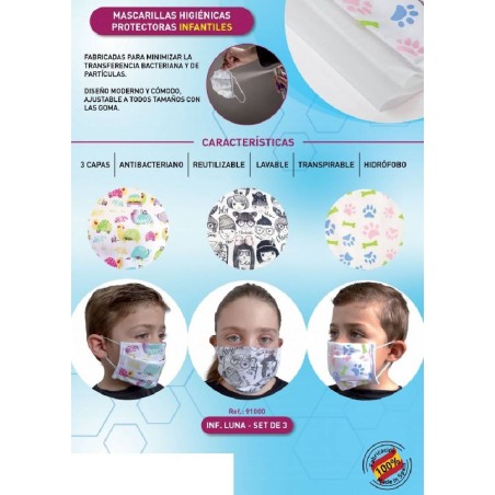 MASCARILLA HIGIENICA PROTECTORA INFANTIL