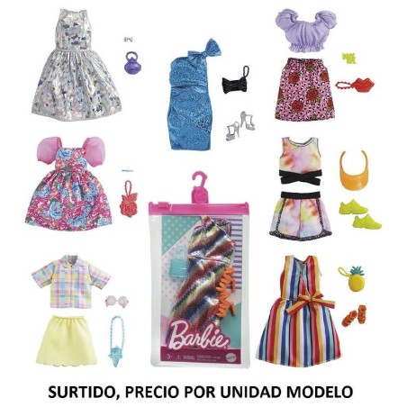 VESTIDOS BARBIE LOOK COMPLETO (SURTIDO)