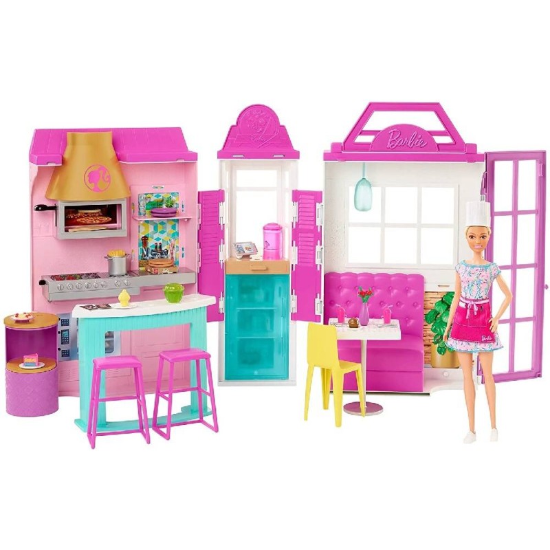 BARBIE RESTAURANT CON MUÑECA (CPA)