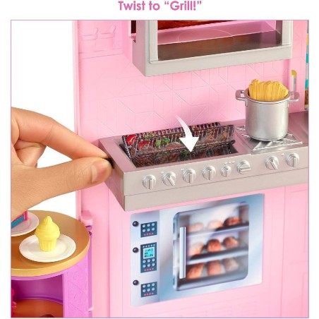 BARBIE RESTAURANT CON MUÑECA (CPA)
