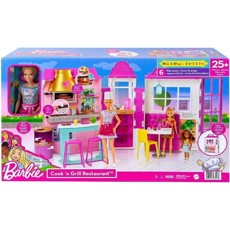 BARBIE RESTAURANT CON MUÑECA (CPA)
