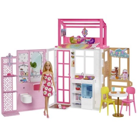 BARBIE CASA DE MUÑECAS DOS PISOS