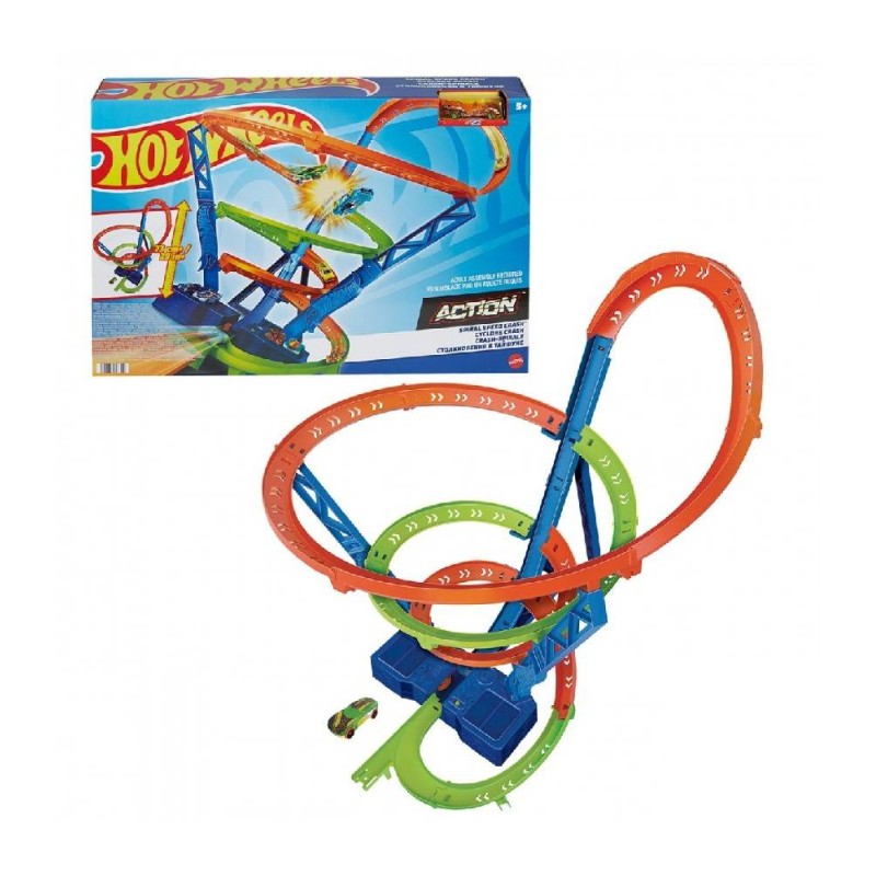 HOT WHEELS ACTION SPIRAL SPEED CRASH