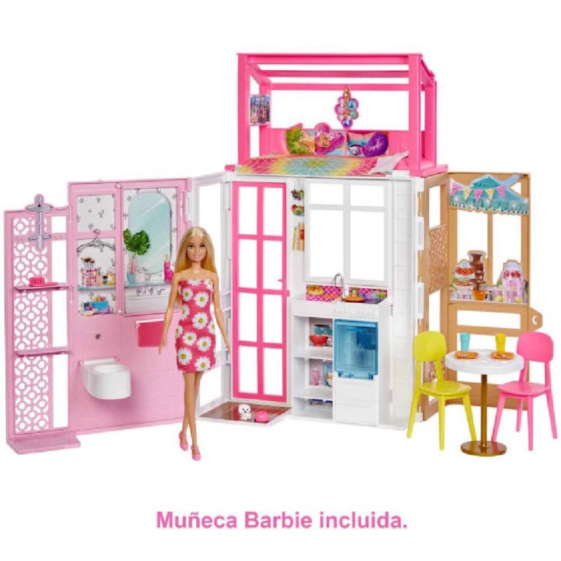 BARBIE CASA DE MUÑECAS DOS PISOS