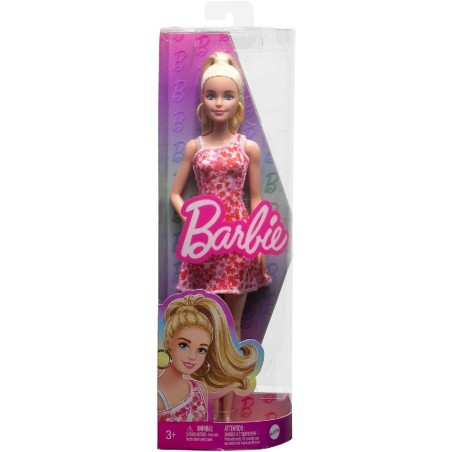 BARBIE FASHIONISTA VESTIDO ROSA FLORES M