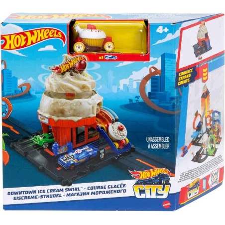 HOT WHEELS CITY TIENDA DE HELADOS PISTA 
