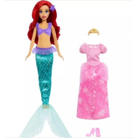 DISNEY PRINCESS ARIEL SIRENA Y PRINCESA