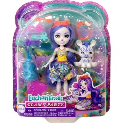 ENCHANTIMALS GLAM PARTY ZEMIRAH ZEBRA Y  2