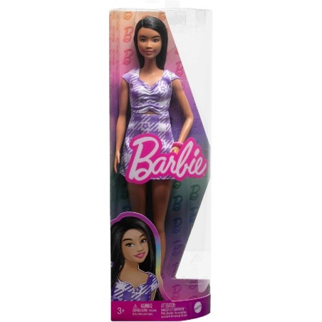 BARBIE FASHIONISTA CON VESTIDO DE CUADRO