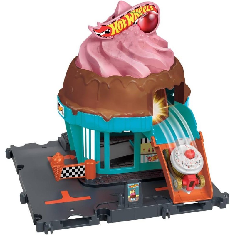 HOT WHEELS CITY PISTA LET`S RACE HELADER