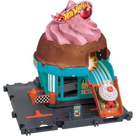 HOT WHEELS CITY PISTA LET`S RACE HELADER