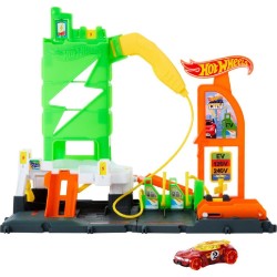 Hot Wheels City Estación De Carga De Elé
