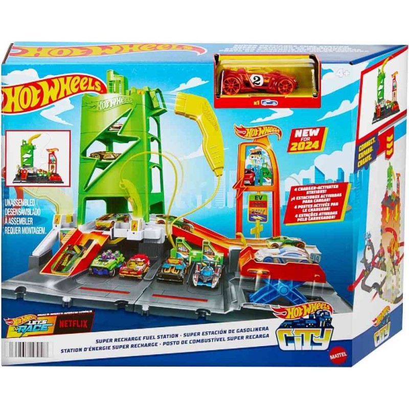 Hot Wheels City Estación De Carga De Elé