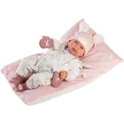 MUÑECA TINA RECIEN NACIDA LLORONA 44 CM 