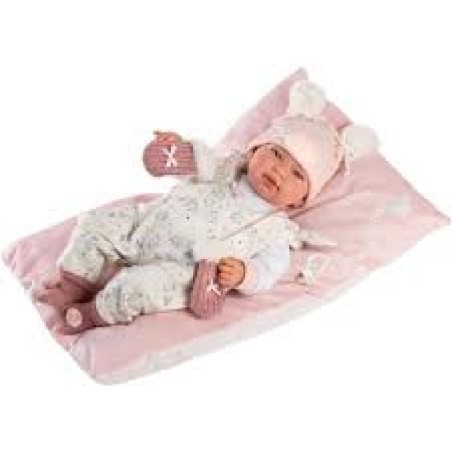 MUÑECA TINA RECIEN NACIDA LLORONA 44 CM 