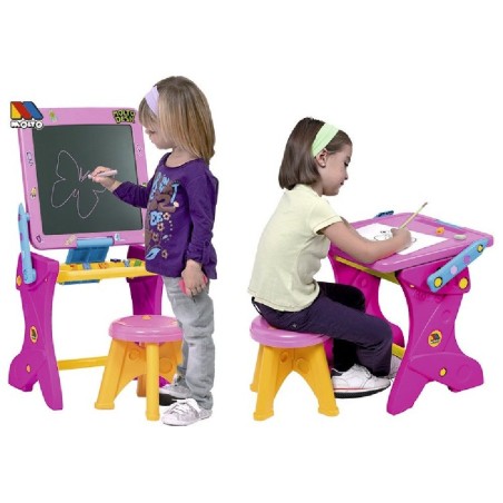 PUPITRE INFANTIL CON PIZARRA 2 EN 1 C/TI