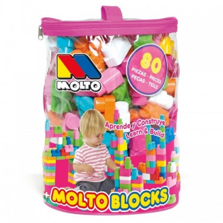 BOLSA BLOQUES 80 PZ MOLTO ROJO