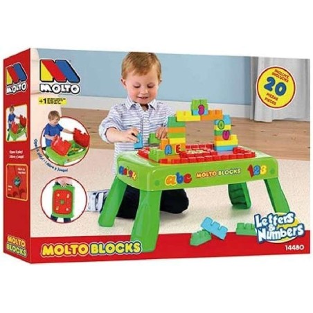 MESA DE BLOQUES + 20 PIEZAS