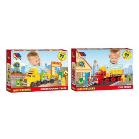 CAMION DE JUEGO DE BLOQUES 25PCS (COLORE
