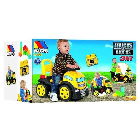 Correpasillos 3 en 1 Amarillo + 10 Bloqu