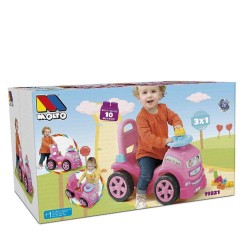 Correpasillos 3 en 1 Rosa + 10 Bloques 2