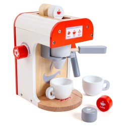 MAQUINA DE CAFE MADERA CON 8 ACCESORIOS 2