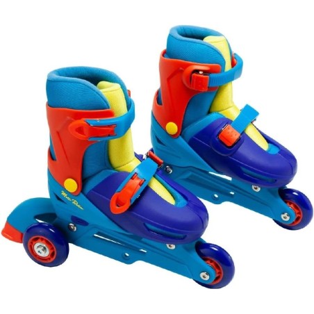 PATINES EN LINEA EXTENSIBLE AZUL T-31-34