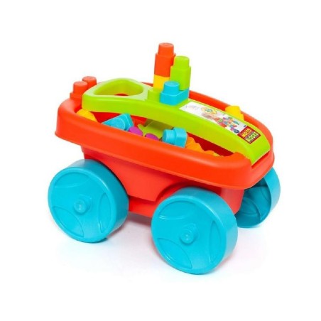 Carrito con 20 Bloques Rojo