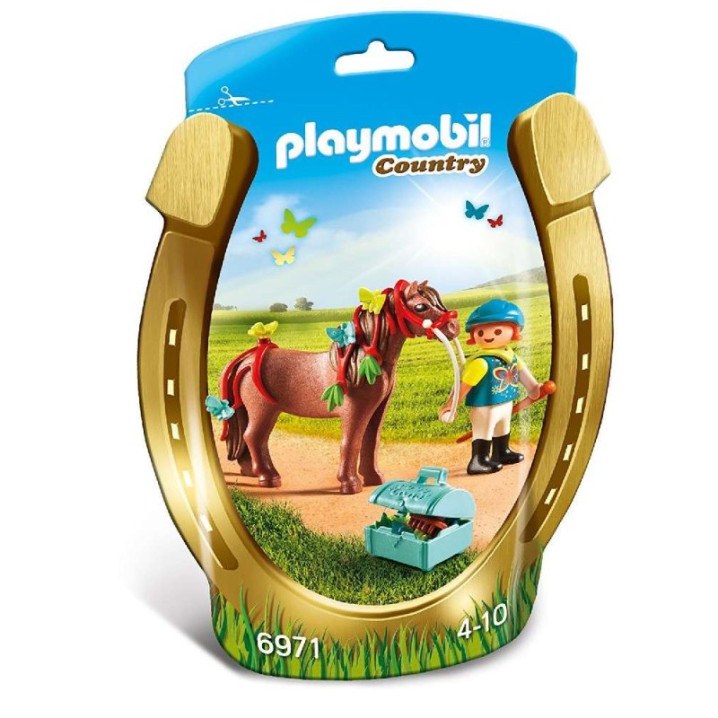JINETE CON PONI MARIPOSA PLAYMOBIL 6971