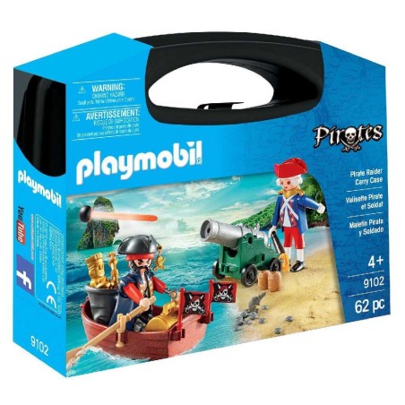MALETÍN GRANDE PIRATA Y SOLDADO PLAYMOBI