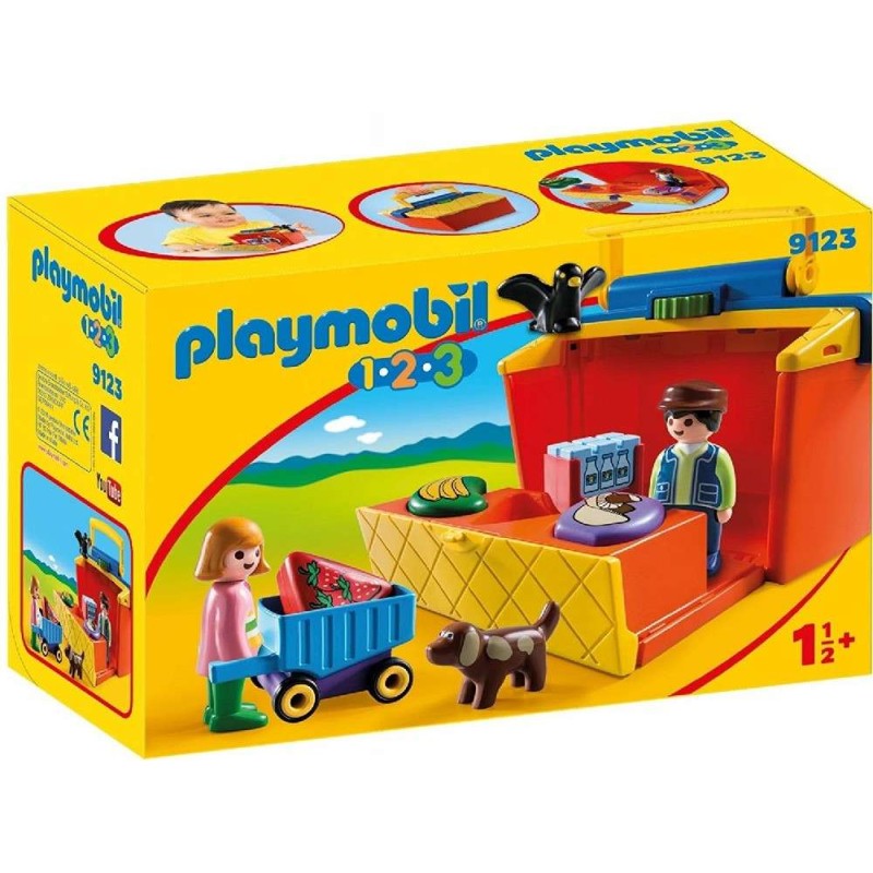 1.2.3 MERCADO MALETÍN  PLAYMOBIL 9123