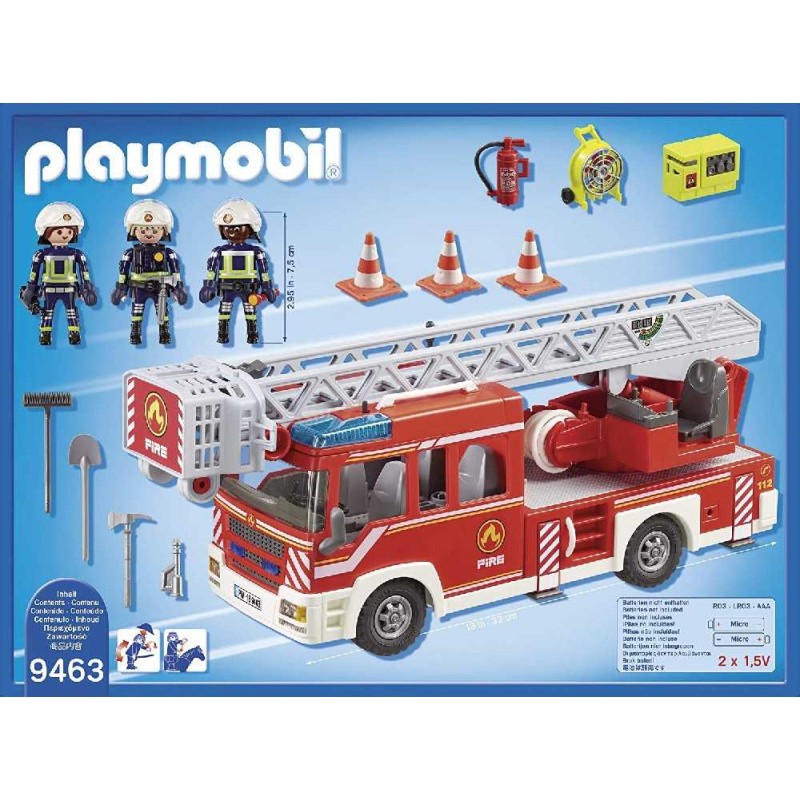 CAMION DE BOMBEROS CON ESCALERA PLAYMOBI