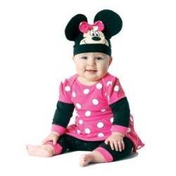 DISFRAZ PIJAMA MINNIE 6-12 MESES 2