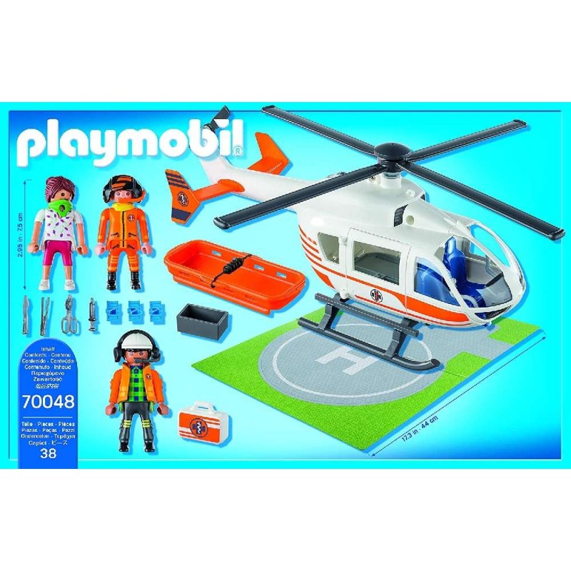 HELICOPTERO DE RESCATE 70048 PLAYMOBIL