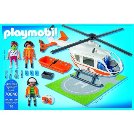HELICOPTERO DE RESCATE 70048 PLAYMOBIL