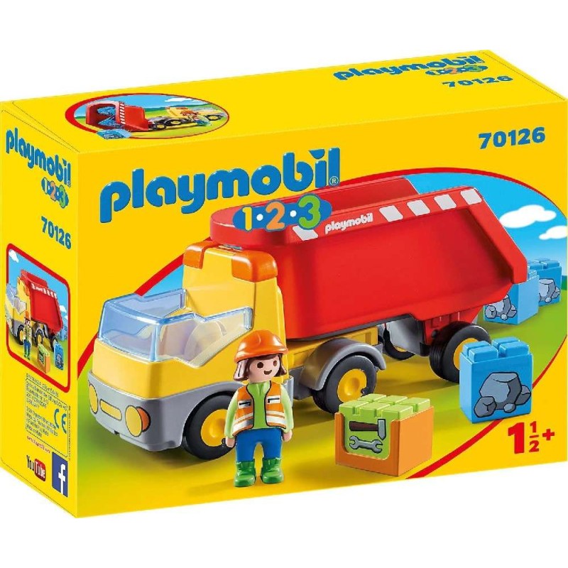 PLAYMOBIL 1.2.3 CAMI0N DE CONSTRUCCION 7