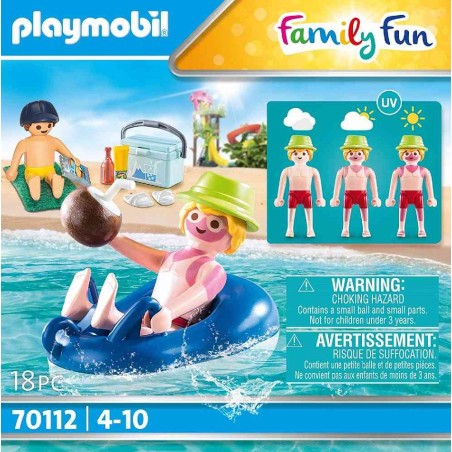 PLAYMOBIL NADADOR CON FLOTADOR 70112
