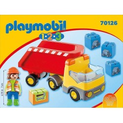 PLAYMOBIL 1.2.3 CAMI0N DE CONSTRUCCION 7 2