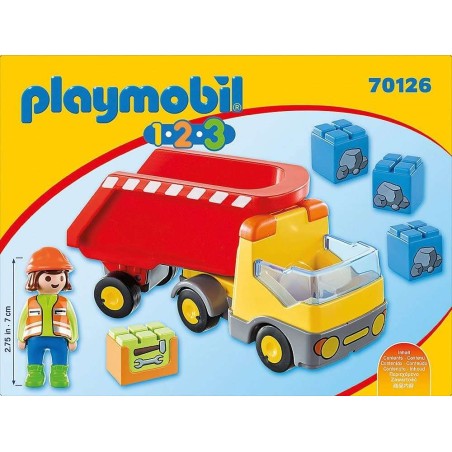 PLAYMOBIL 1.2.3 CAMI0N DE CONSTRUCCION 7