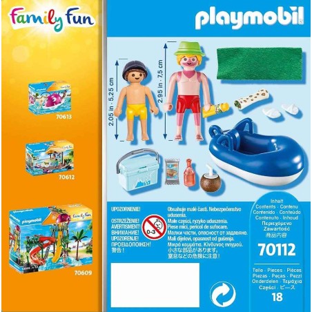 PLAYMOBIL NADADOR CON FLOTADOR 70112