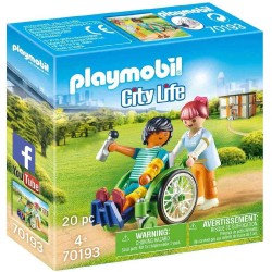 PACIENTE EN SILLA DE RUEDAS PLAYMOBIL 70